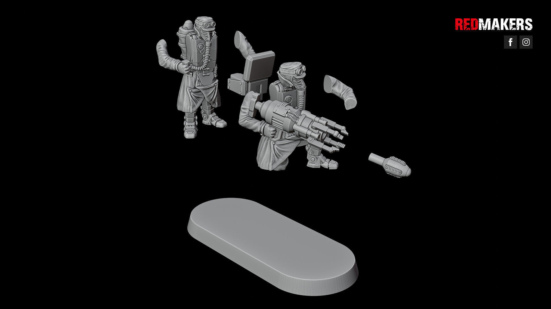 Special weapons teams - Death Squad of the Imperial Force 3D print model_28