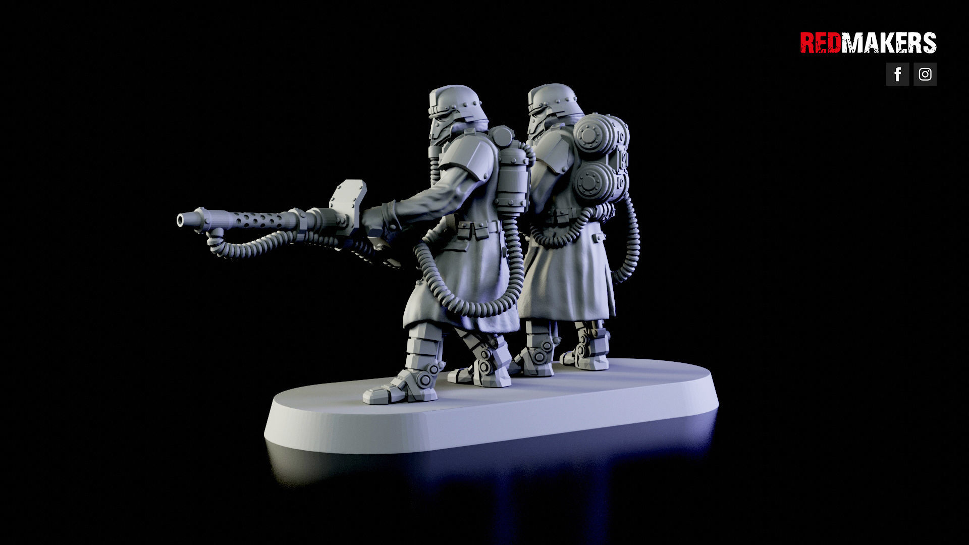 Special weapons teams - Death Squad of the Imperial Force 3D print model_8