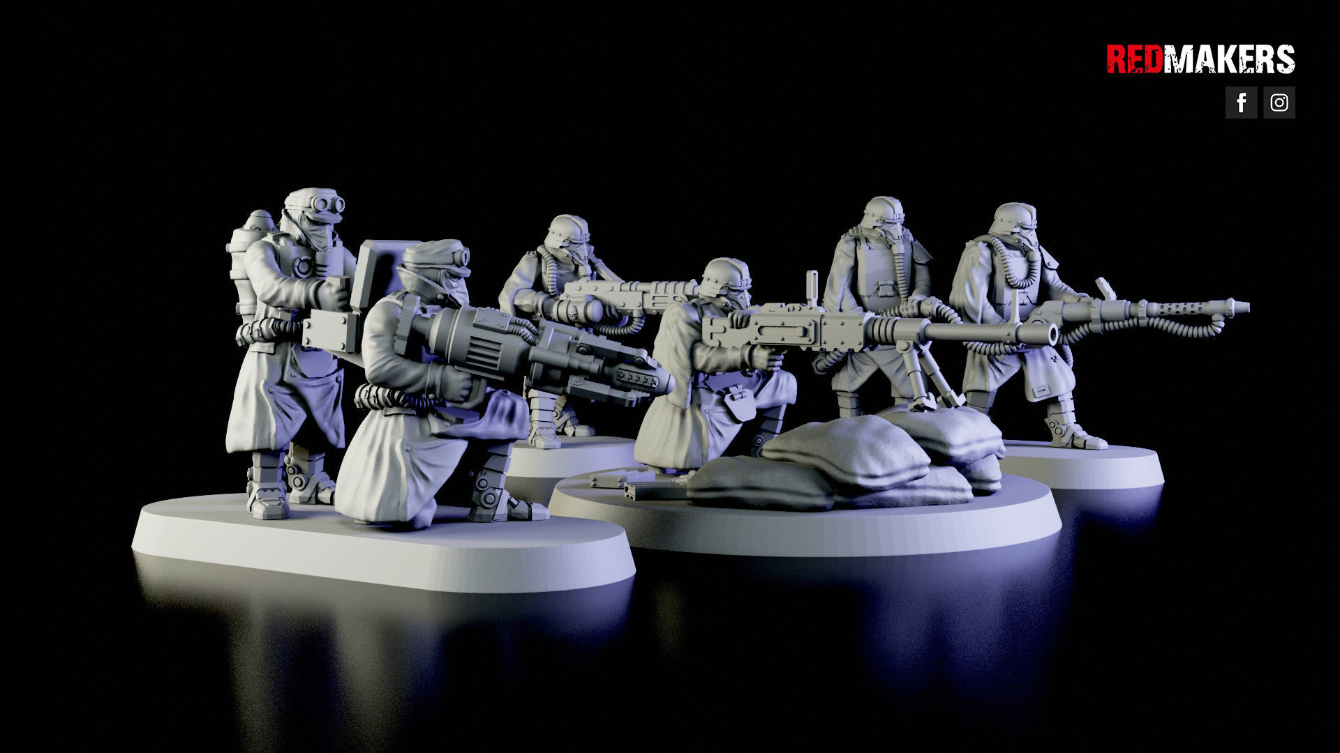 Special weapons teams - Death Squad of the Imperial Force 3D print model_4