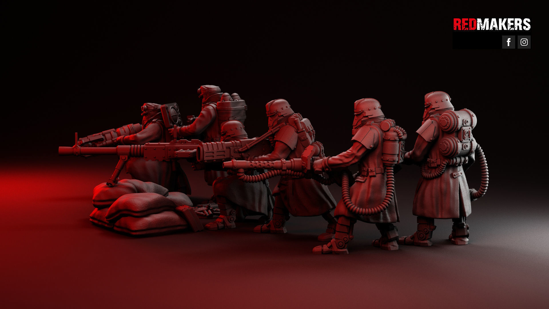 Special weapons teams - Death Squad of the Imperial Force 3D print model_37