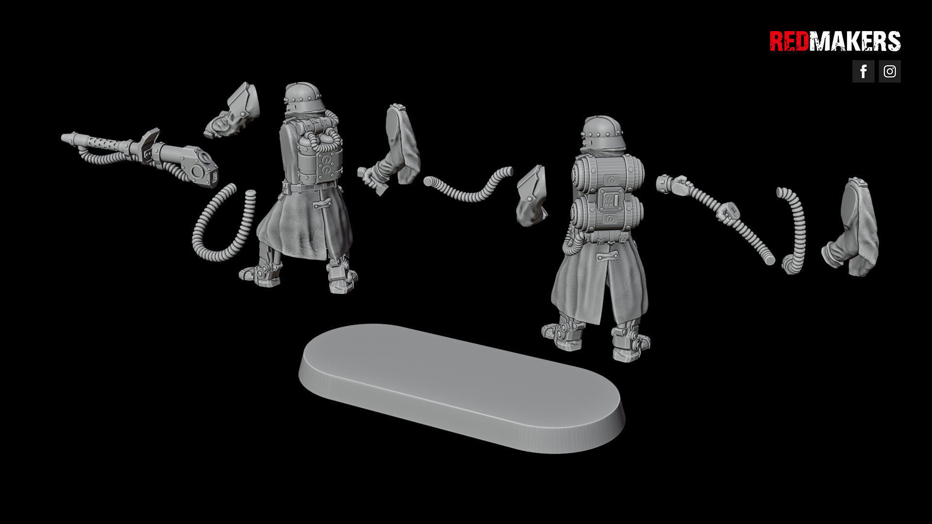 Special weapons teams - Death Squad of the Imperial Force 3D print model_34