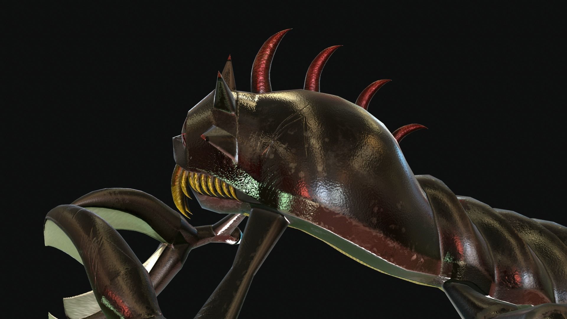 Iron Scorpion Monster 3D Model Low-poly 3D model_10