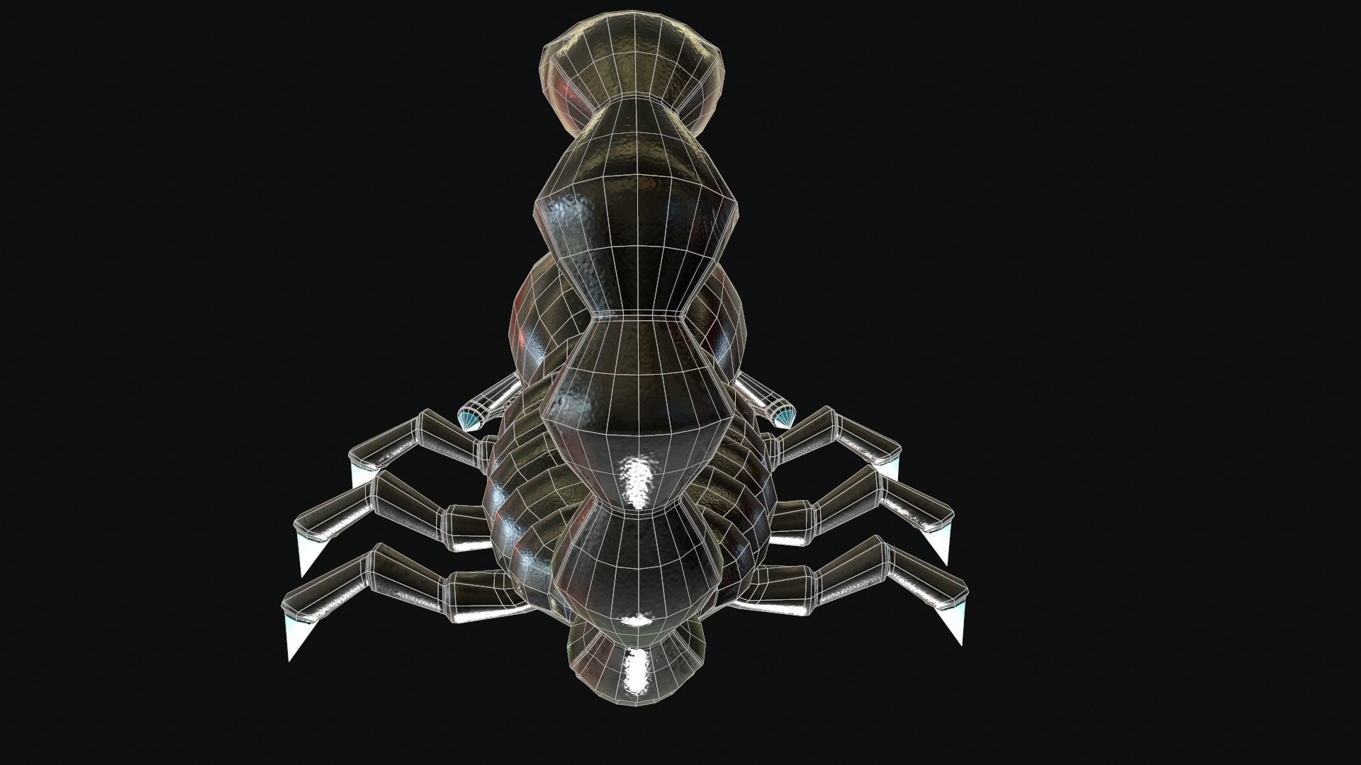 Iron Scorpion Monster 3D Model Low-poly 3D model_18