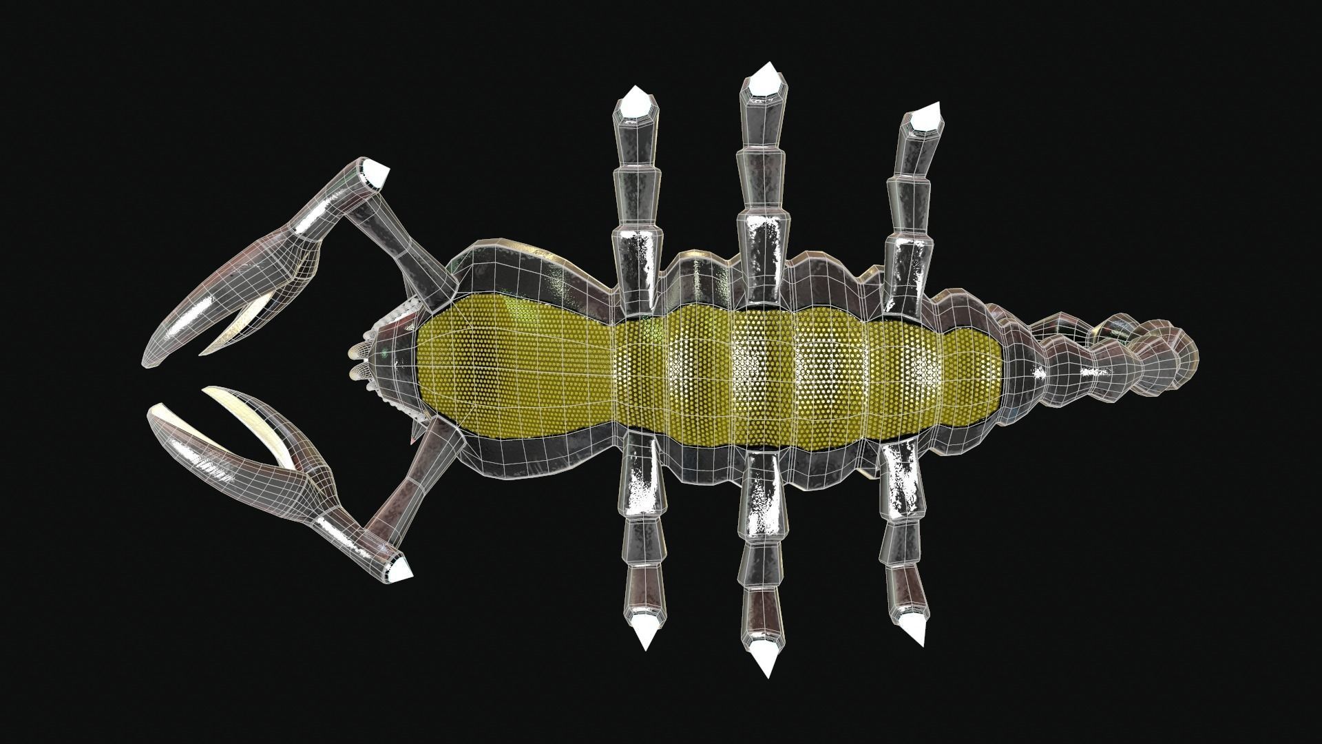 Iron Scorpion Monster 3D Model Low-poly 3D model_19