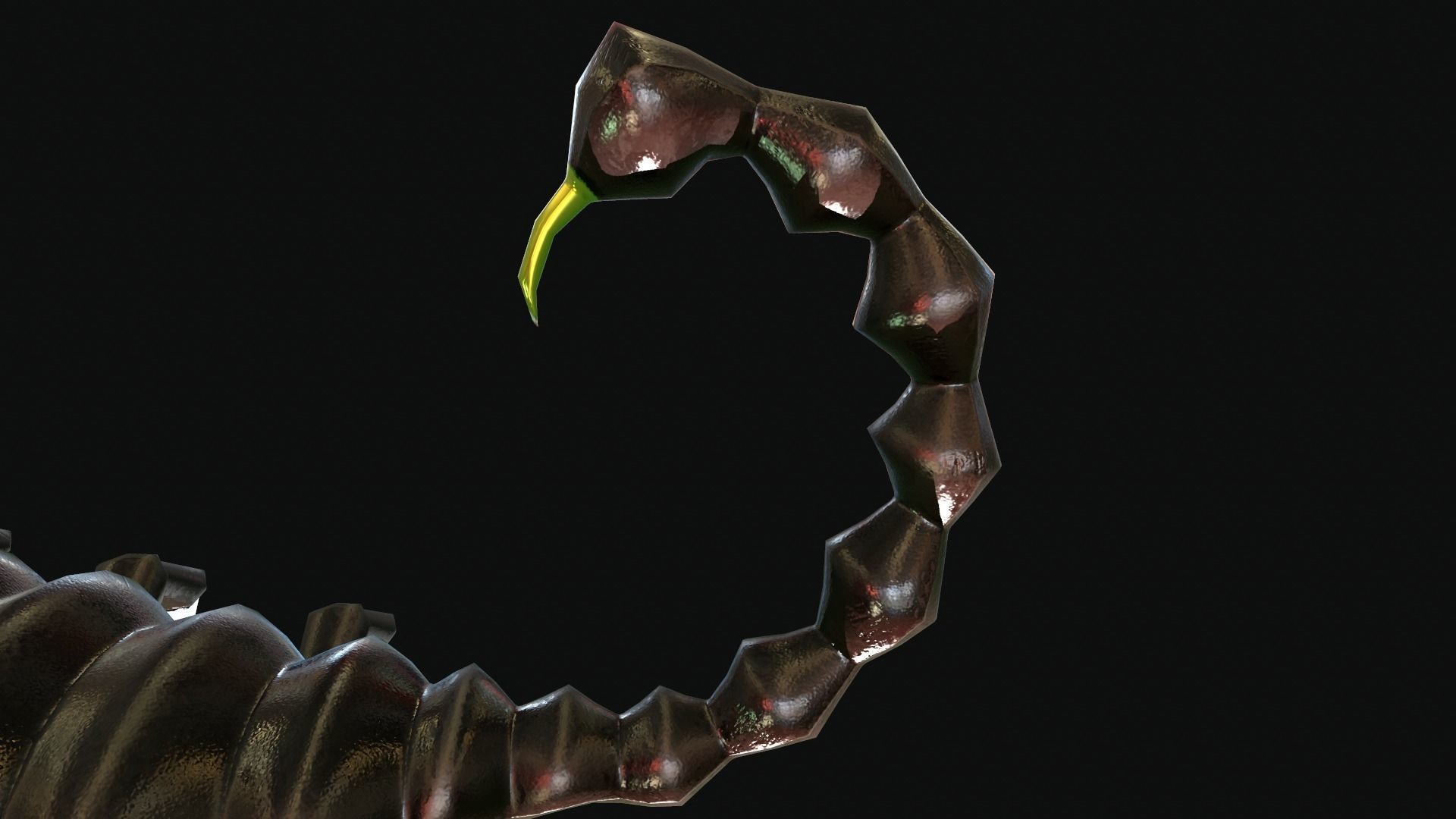 Iron Scorpion Monster 3D Model Low-poly 3D model_12