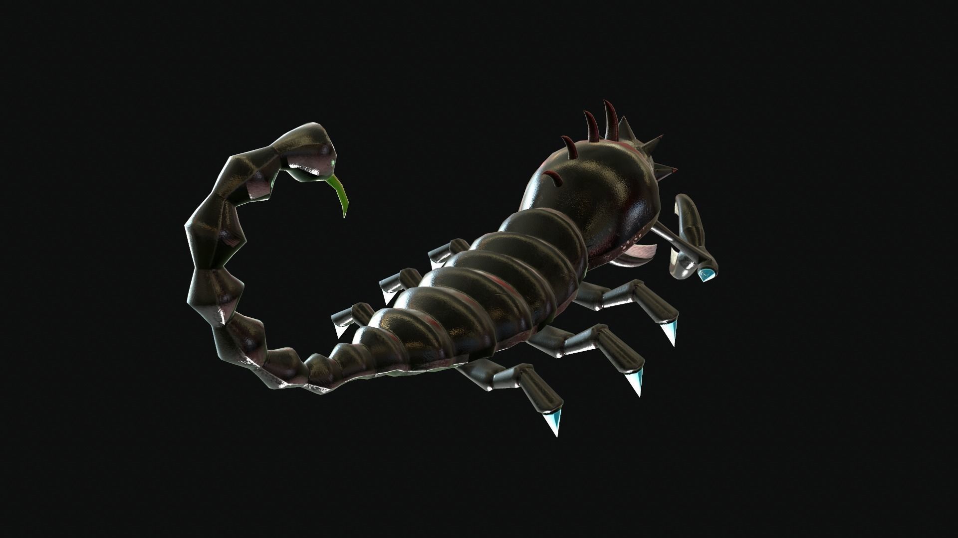 Iron Scorpion Monster 3D Model Low-poly 3D model_6