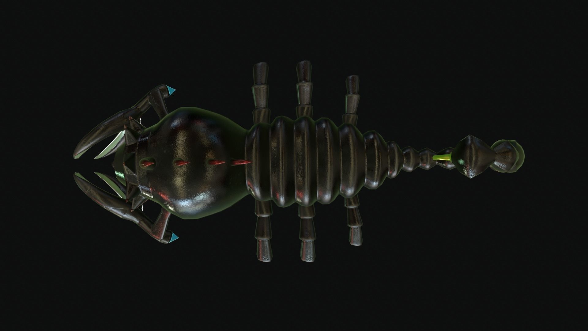 Iron Scorpion Monster 3D Model Low-poly 3D model_15