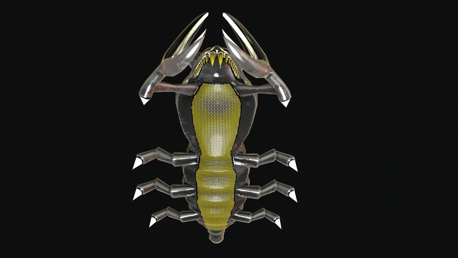 Iron Scorpion Monster 3D Model Low-poly 3D model_3