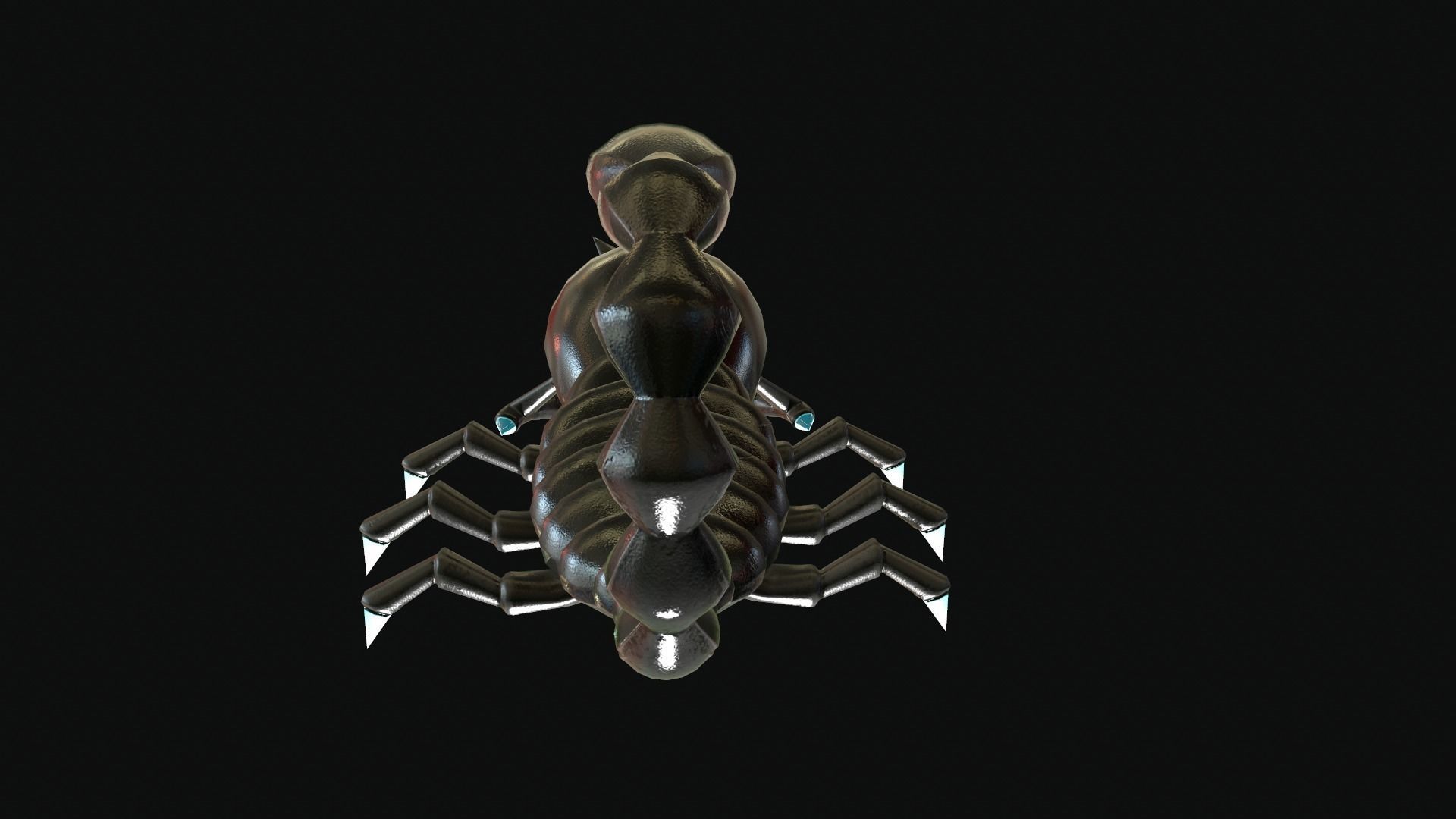 Iron Scorpion Monster 3D Model Low-poly 3D model_5