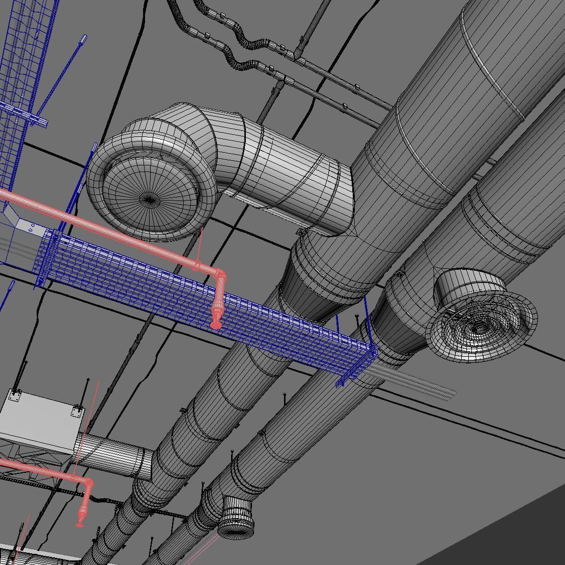Ventilation system set 01 3D model_11