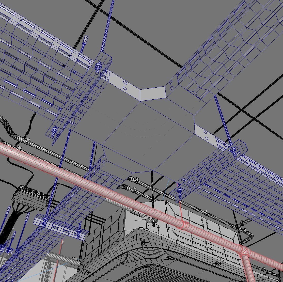 Ventilation system set 01 3D model_7