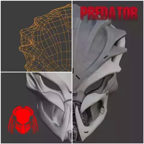 Predator mask  - ABBYS 3D print model