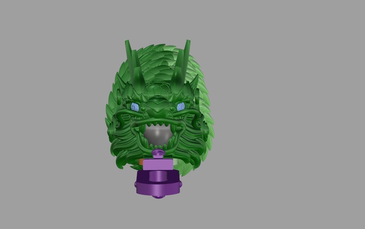 dragon bangle bracelet 3D print model_2