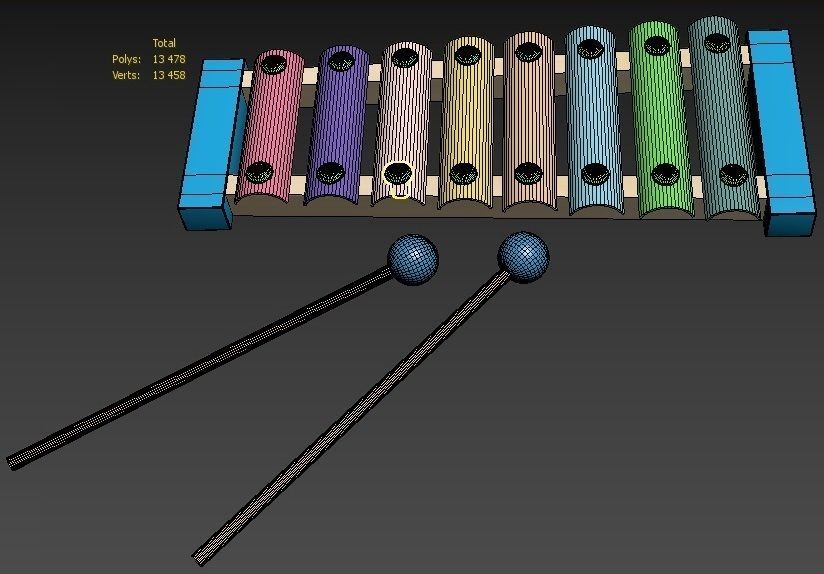 The Xylophone 3D model_4