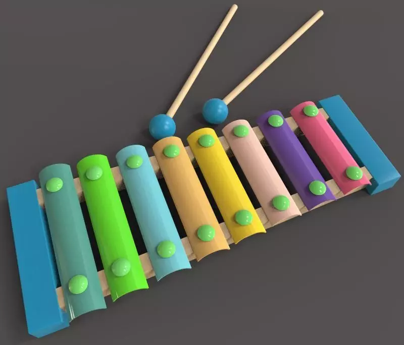 The Xylophone 3D model_0