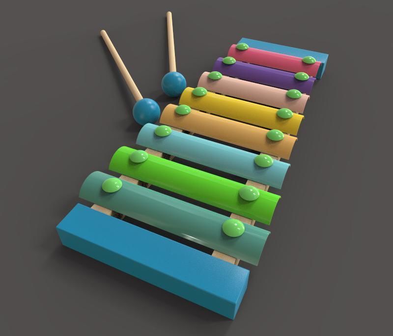 The Xylophone 3D model_2