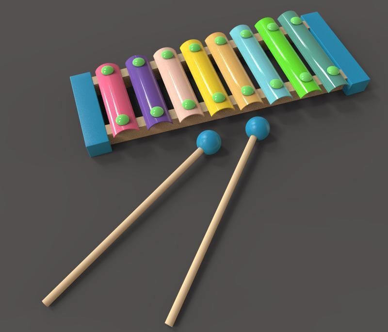 The Xylophone 3D model_1