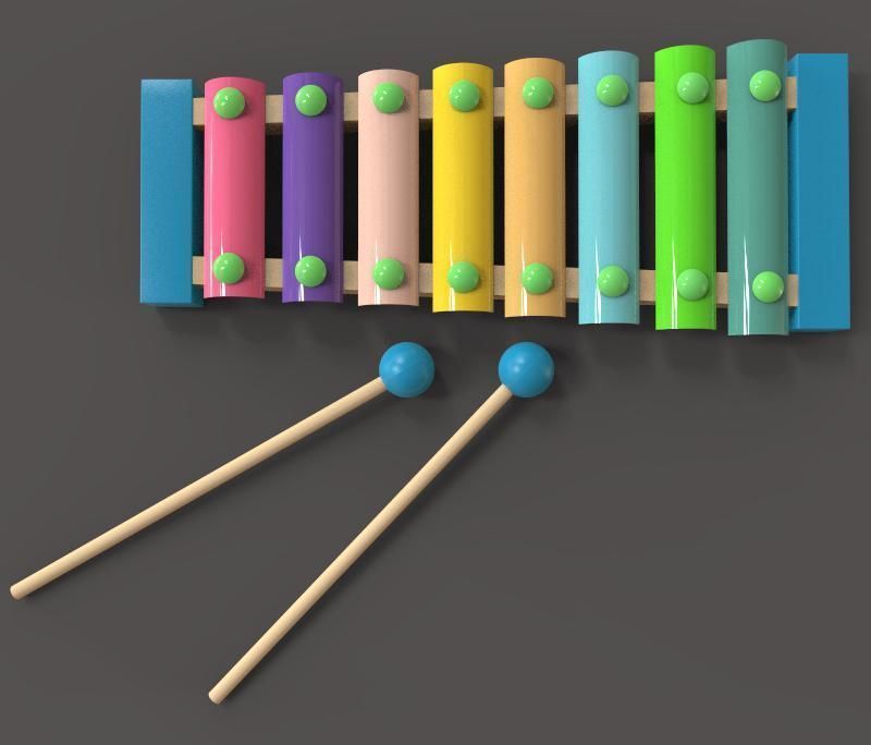 The Xylophone 3D model_3