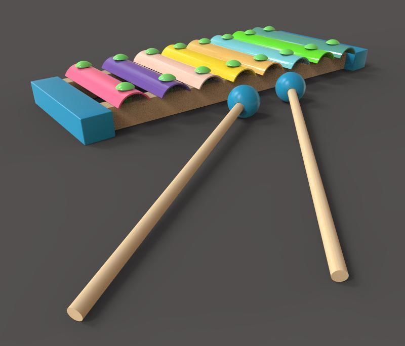 The Xylophone 3D model_5