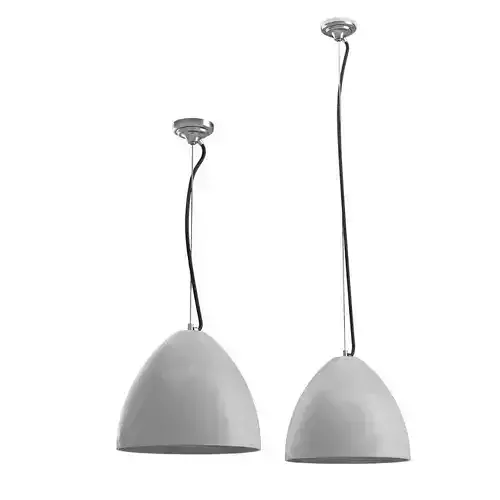 Concrete Pendant Lamp Free 3D model