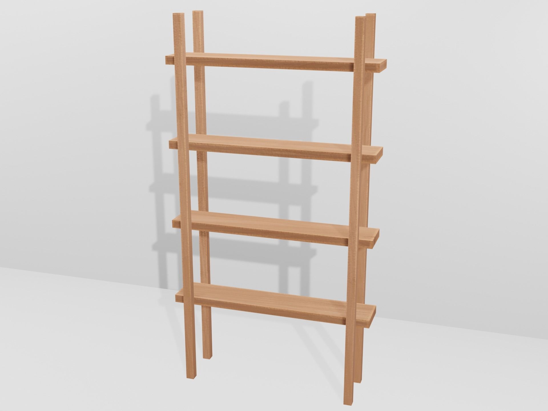 Modular Retro Table And Chair in Wood or Metal Pack 01 Low-poly 3D model_6