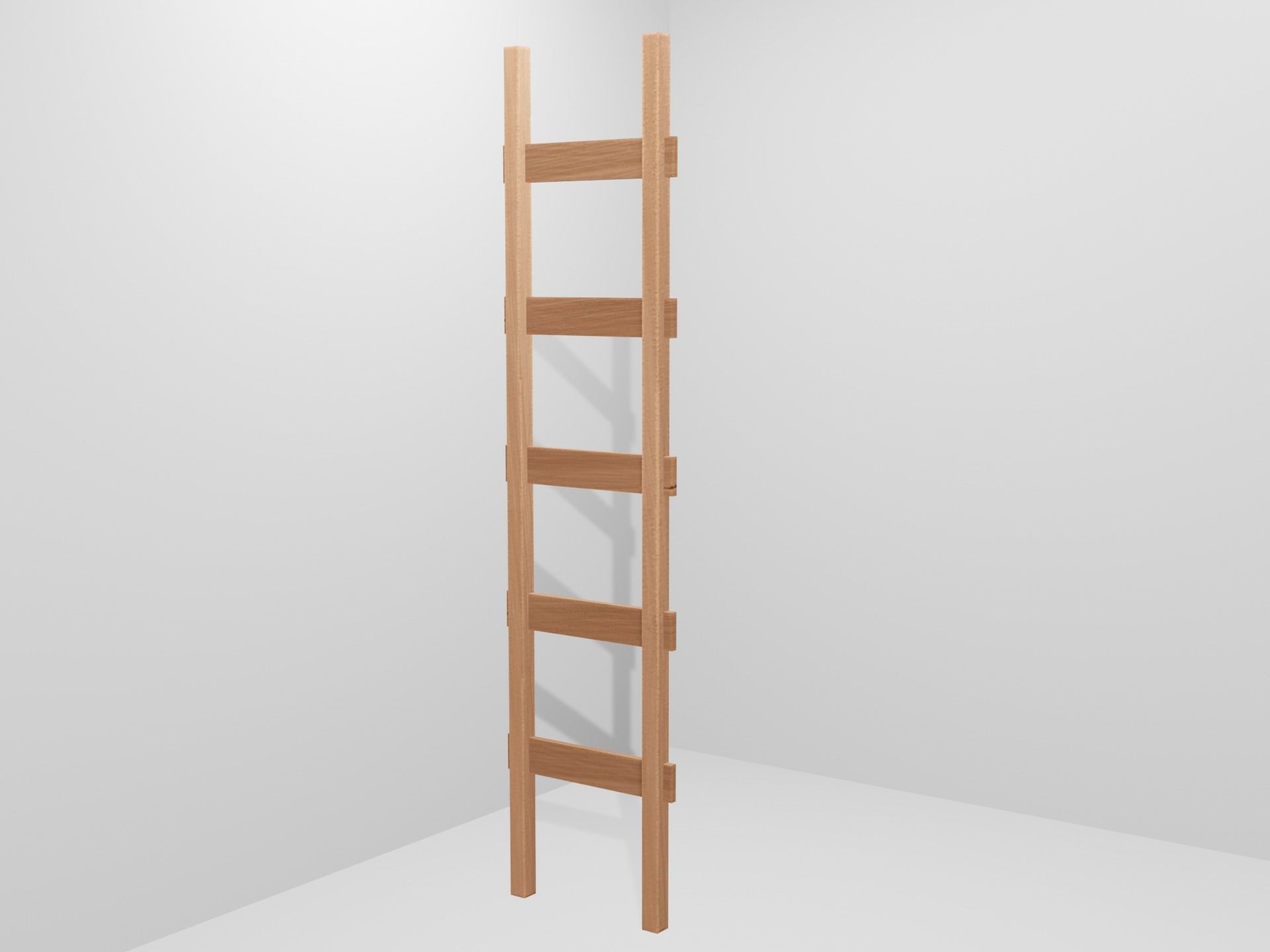 Modular Retro Table And Chair in Wood or Metal Pack 01 Low-poly 3D model_5