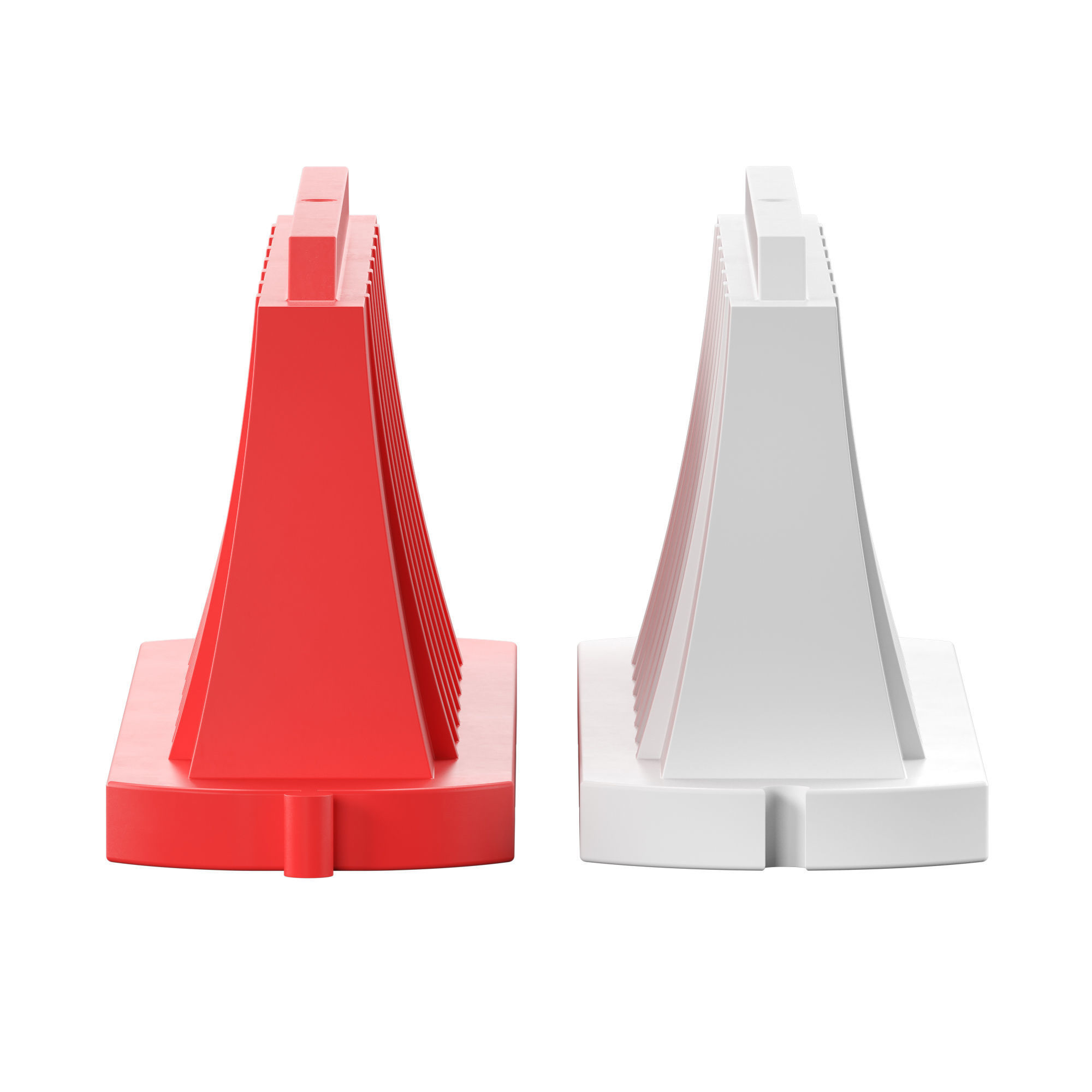 Road block Low-poly 3D model_6