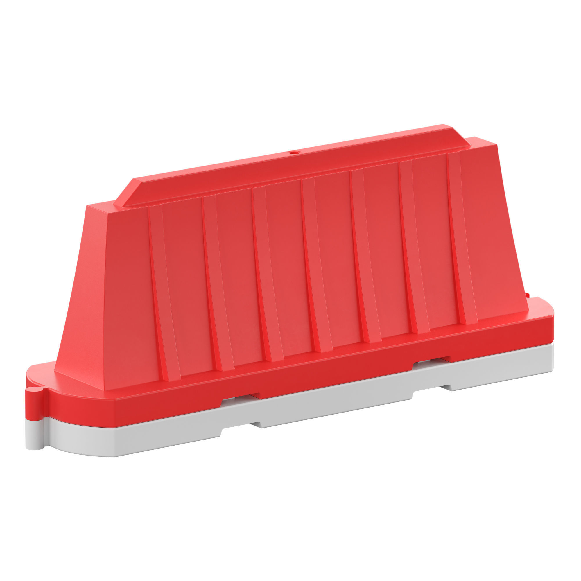 Road block Low-poly 3D model_2