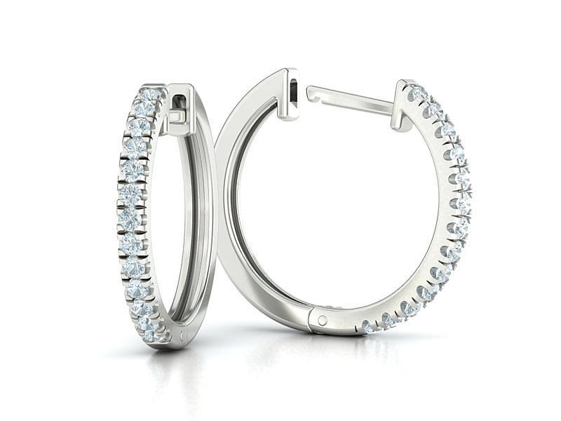 Diamond Hoop Earrings Collection  _3