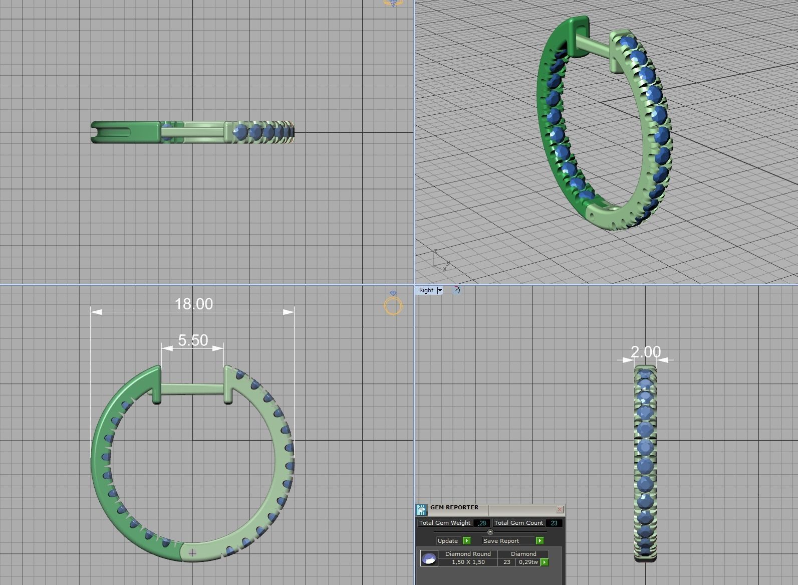 Diamond Hoop Earrings Collection  _27