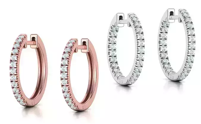 Diamond Hoop Earrings Collection  