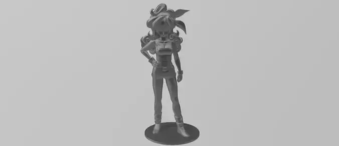 Launch woman 3D print model