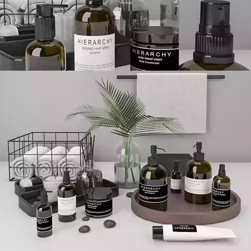 bathroom decor set 5 3D model