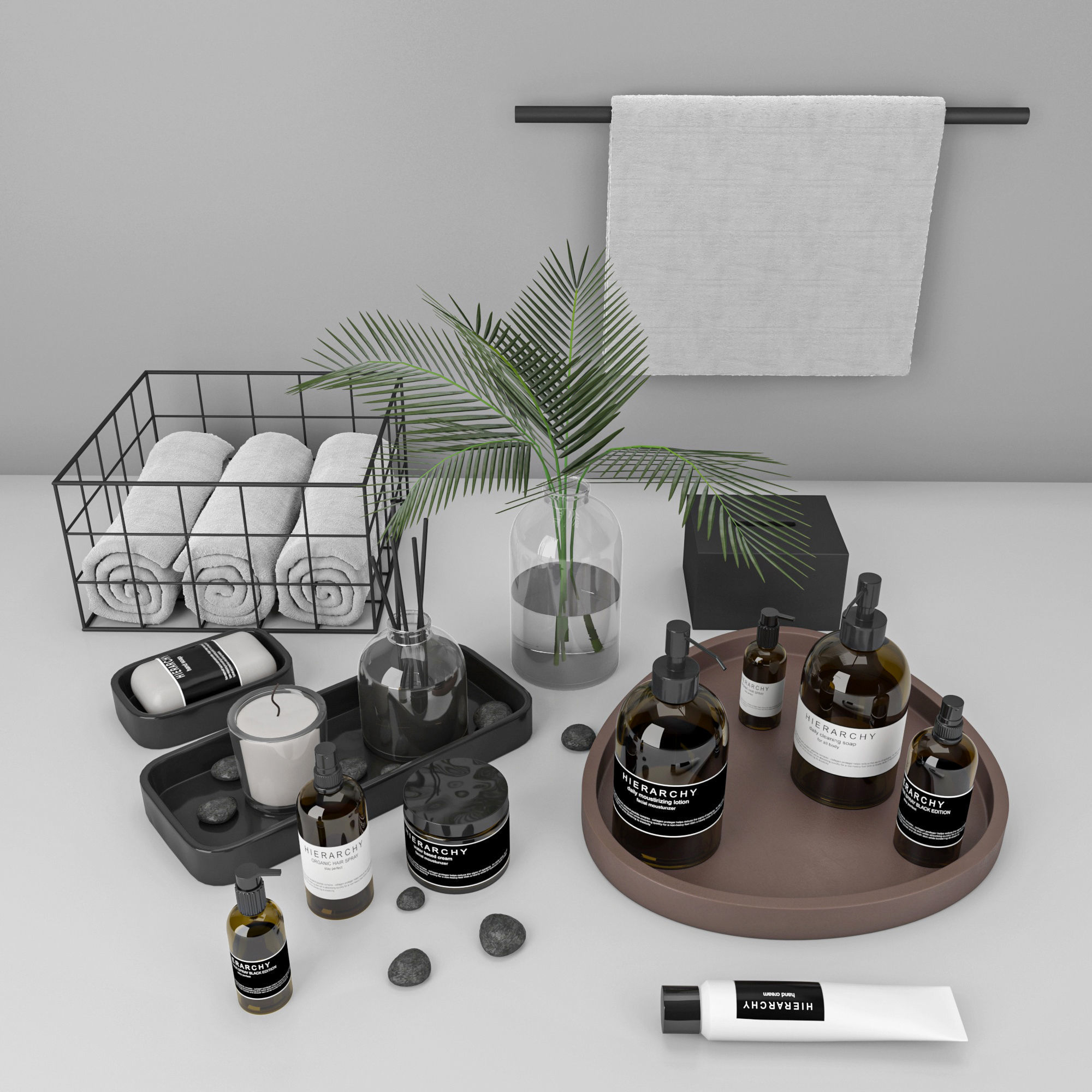 bathroom decor set 5 3D model_1
