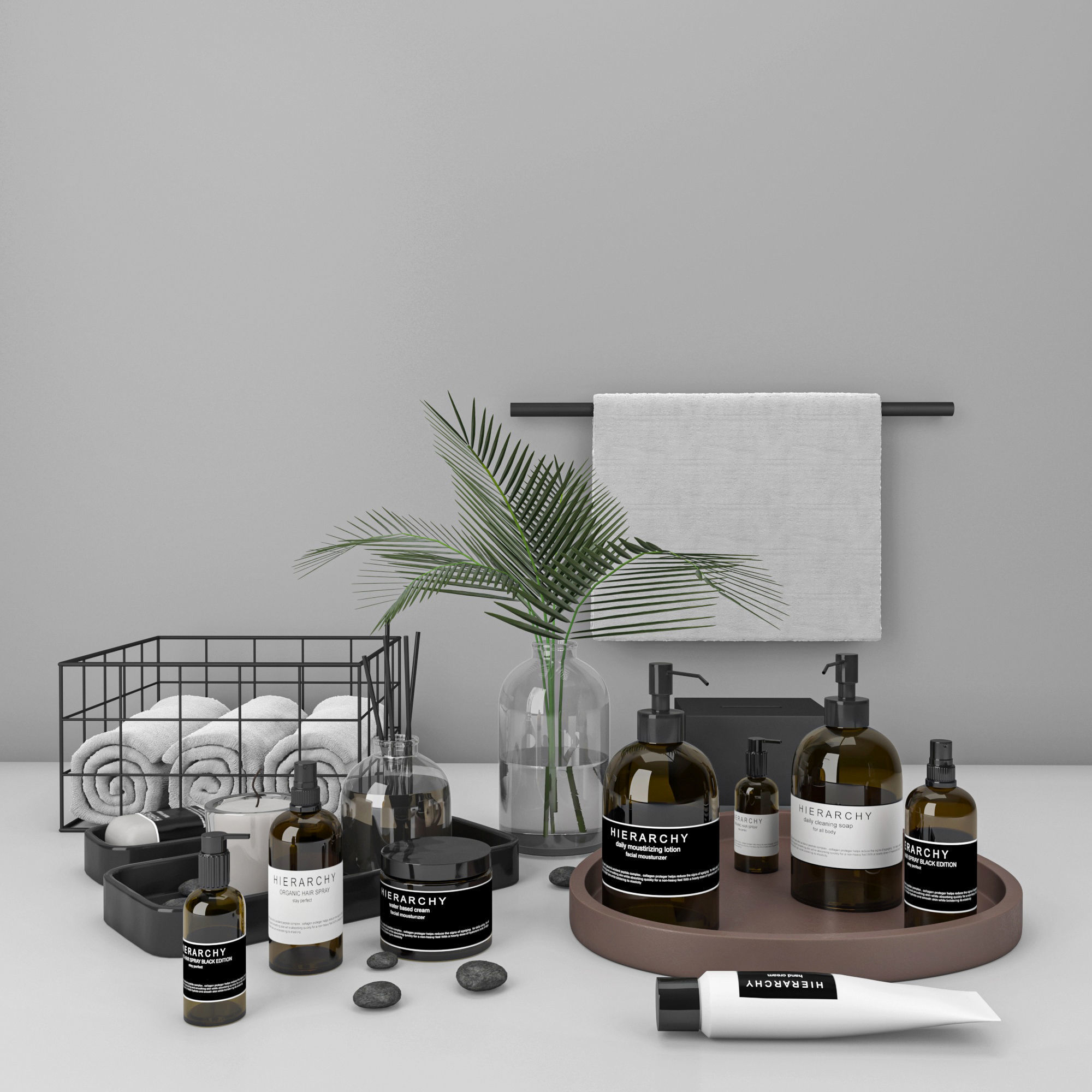 bathroom decor set 5 3D model_3