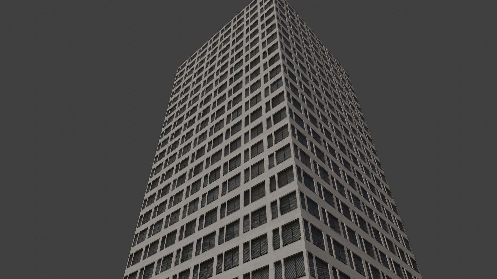 3D modern building Low-poly 3D model_4