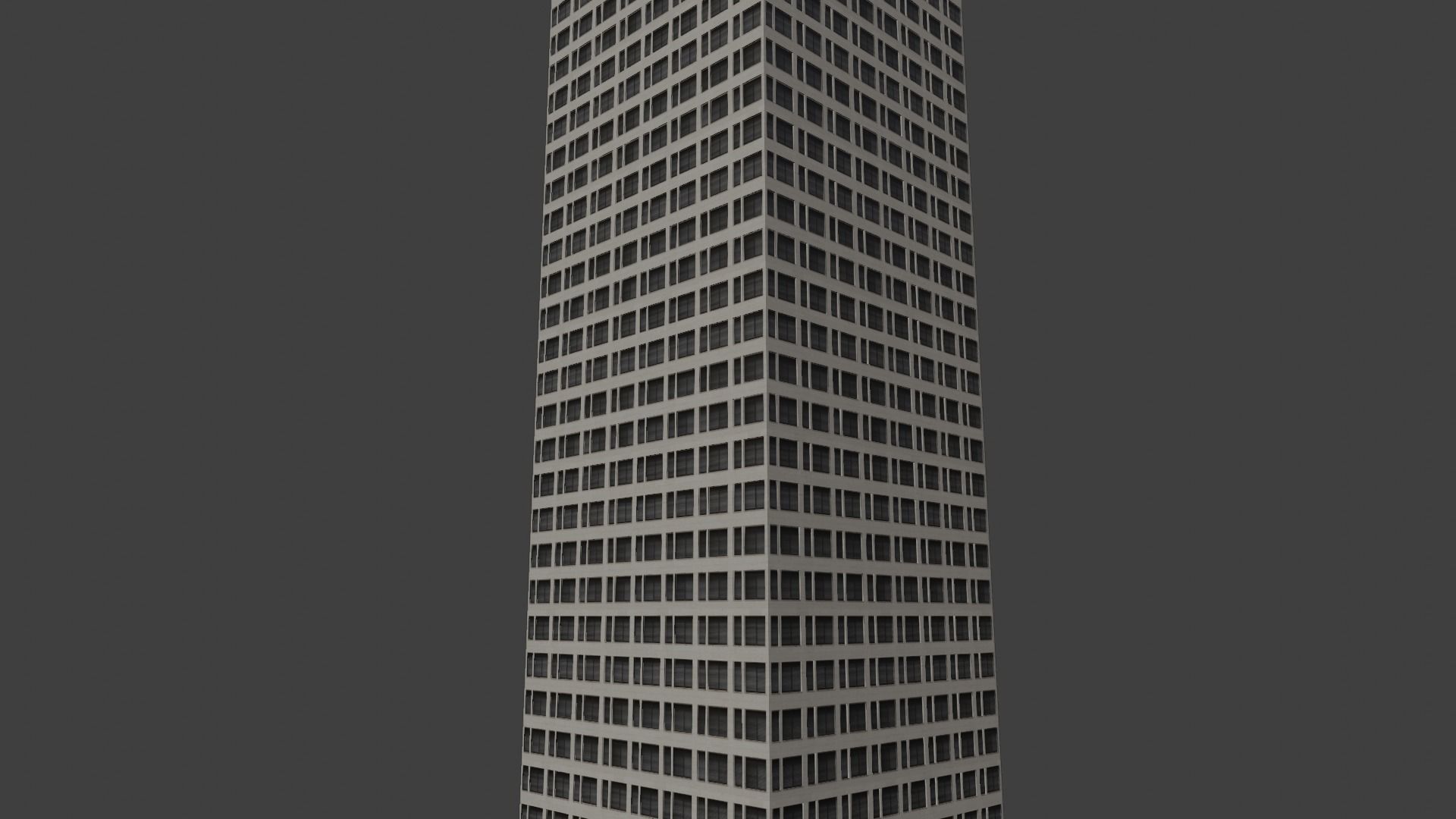 3D modern building Low-poly 3D model_3