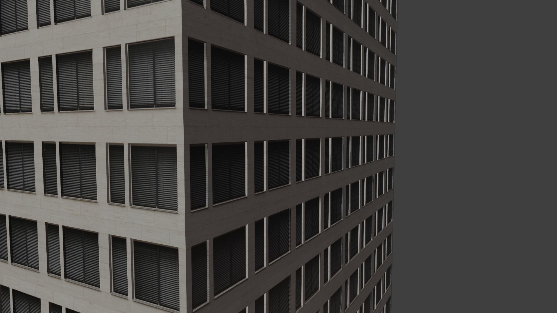 3D modern building Low-poly 3D model_9