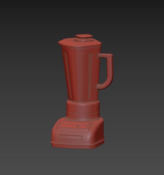 blender green 3D model_2