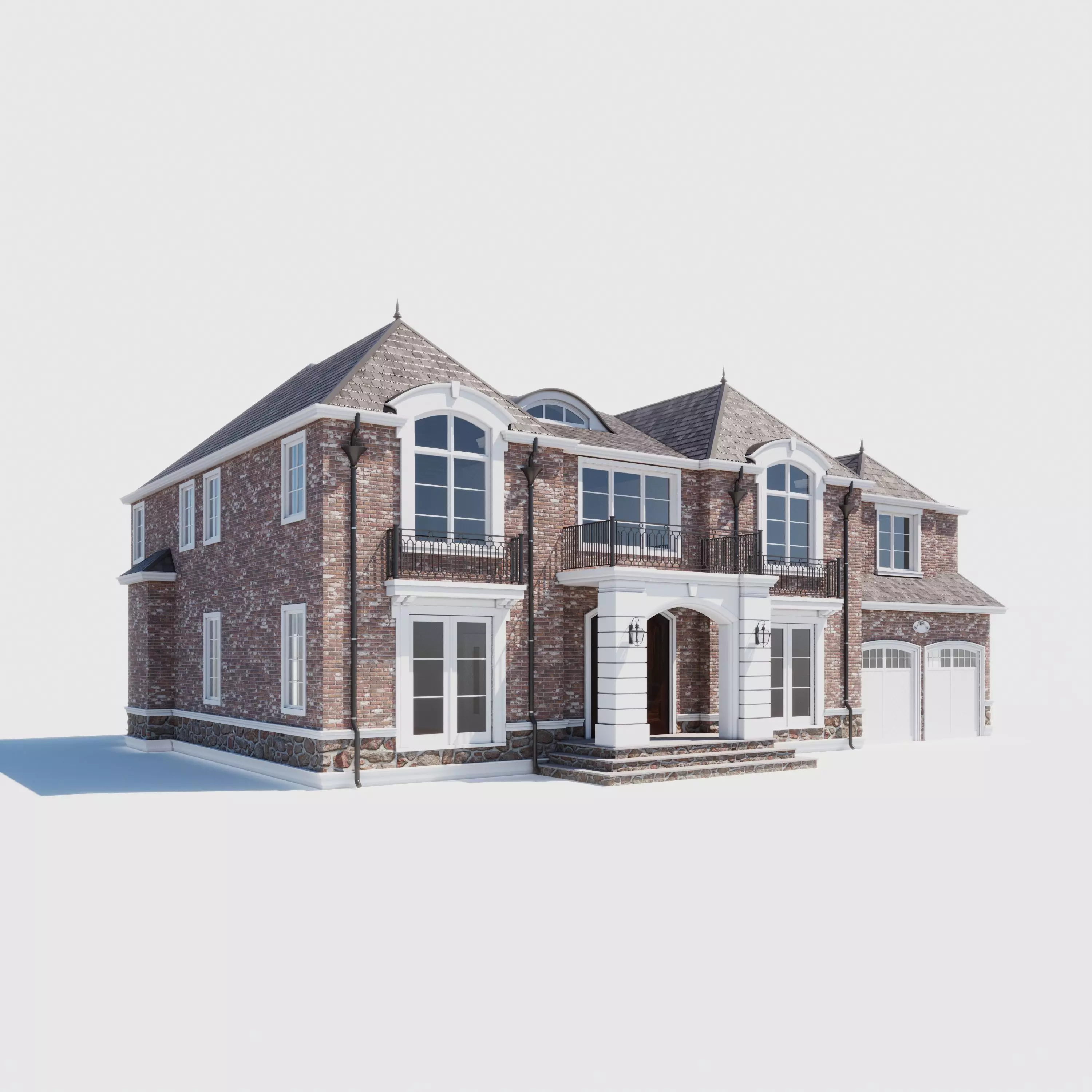 Build020 brick house 3D model_0