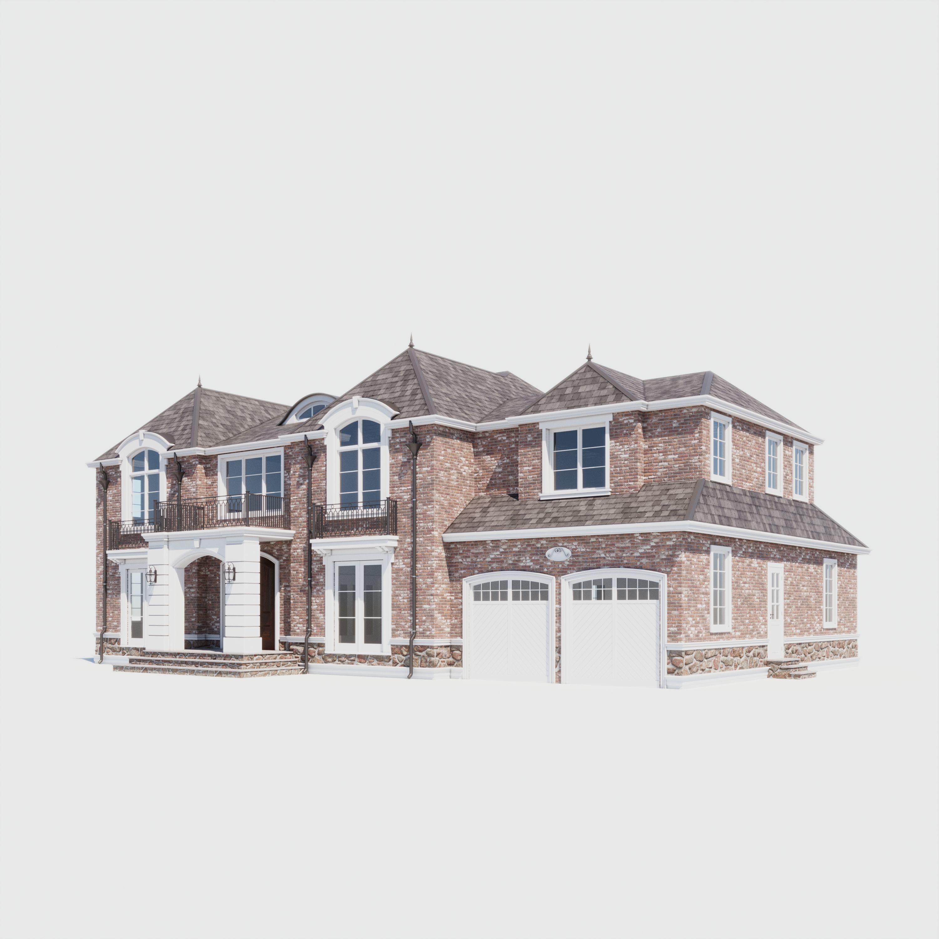 Build020 brick house 3D model_2