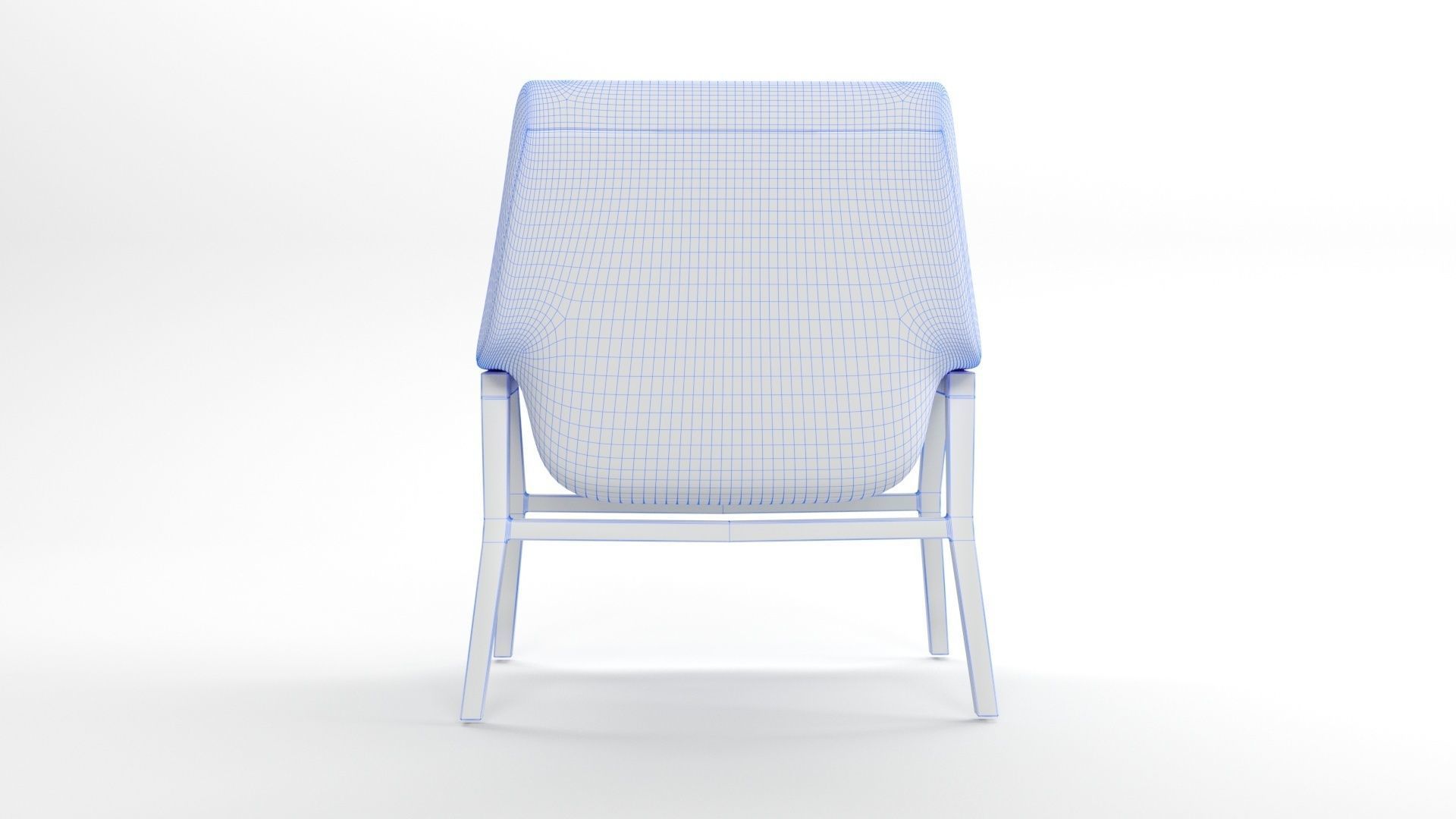 Gray Chair 3D model_4