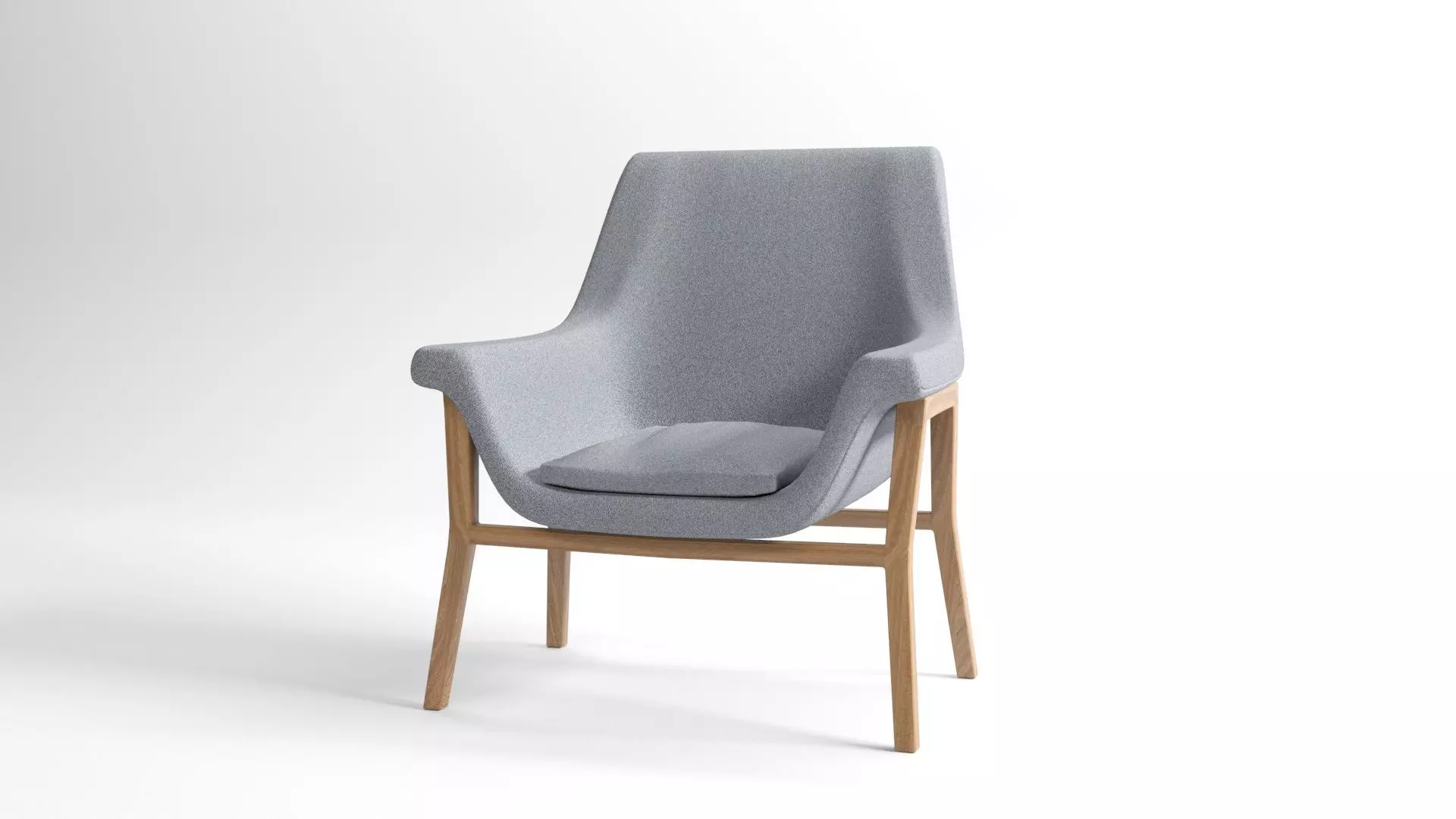 Gray Chair 3D model_0