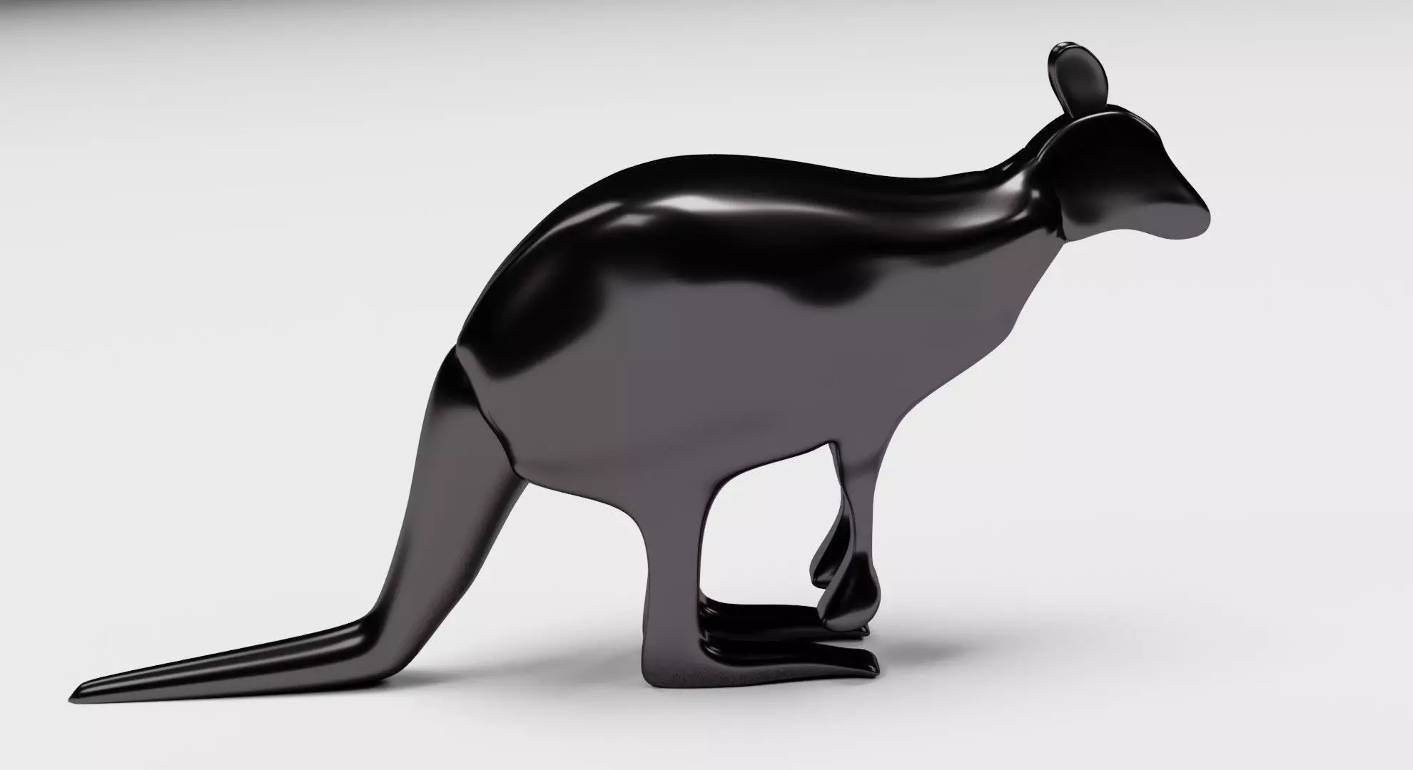 BLACK KANGAROO 3D model_0