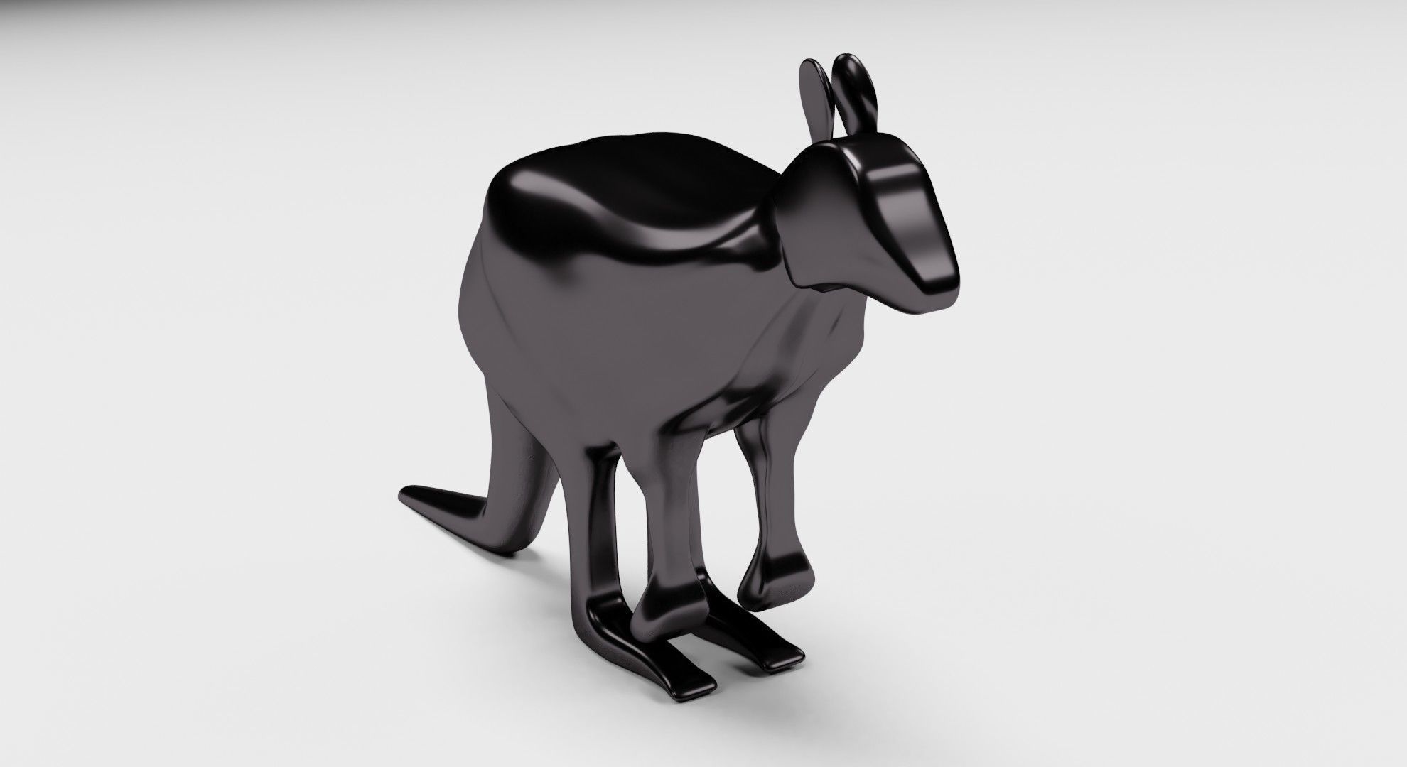 BLACK KANGAROO 3D model_3