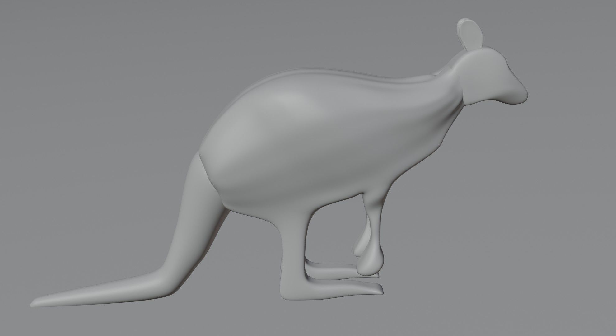 BLACK KANGAROO 3D model_6