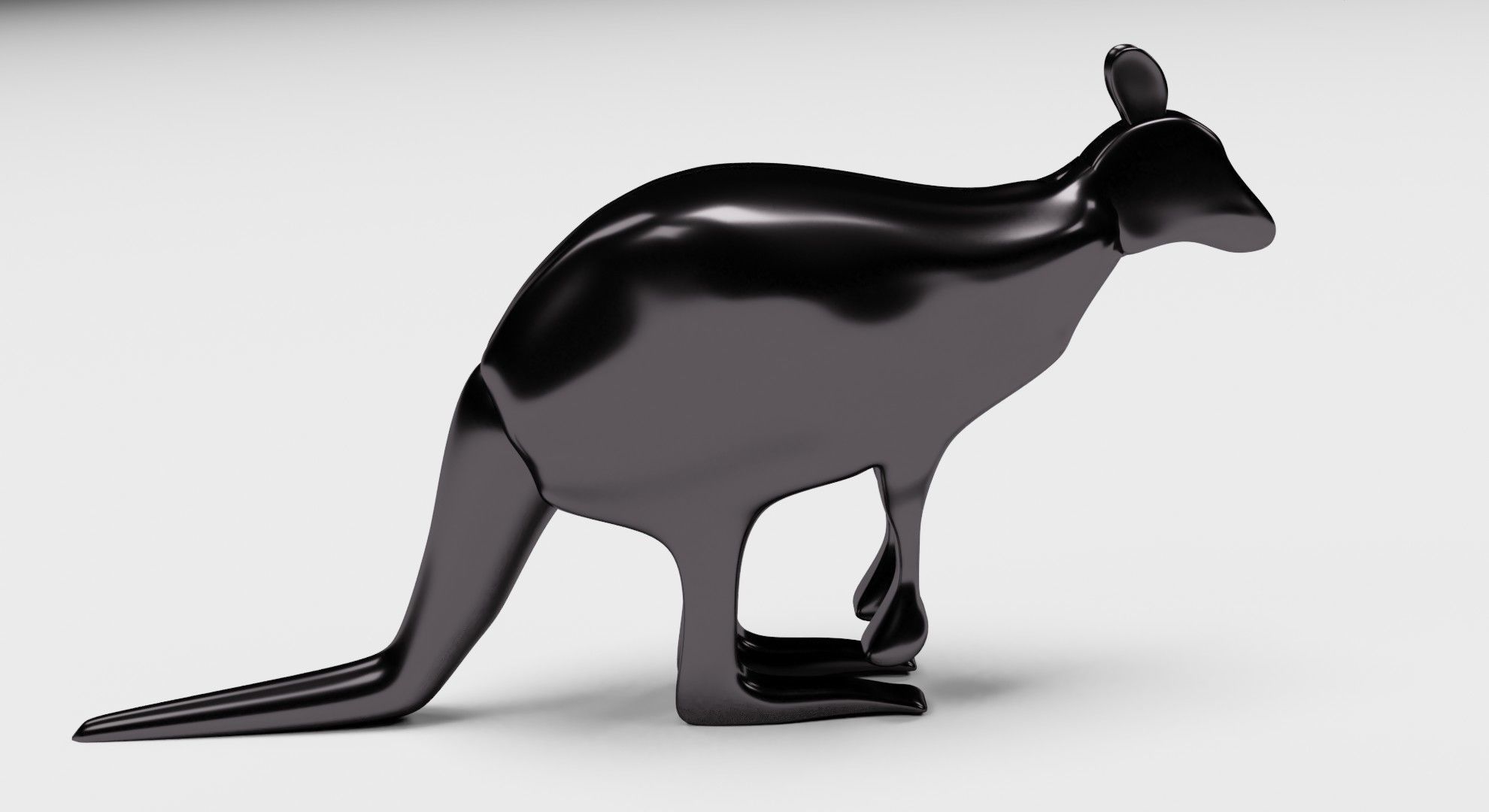 BLACK KANGAROO 3D model_4