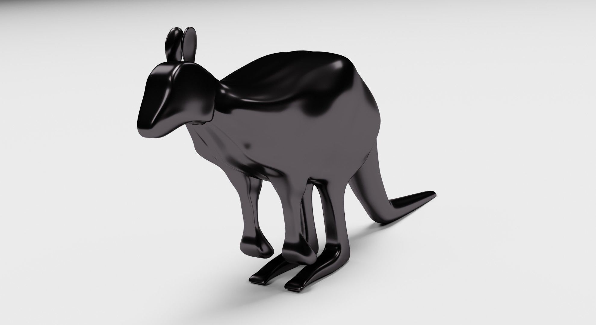 BLACK KANGAROO 3D model_2
