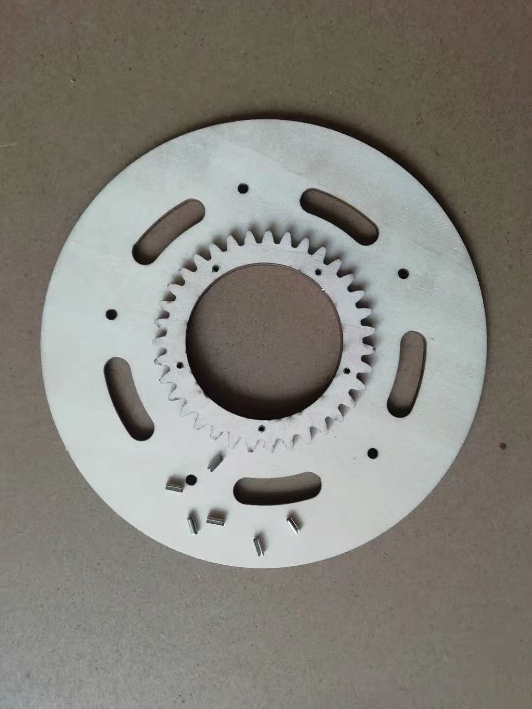 Laser cut planetary gear type iris mechanism-5 leaves-D150d52 3D print model_11