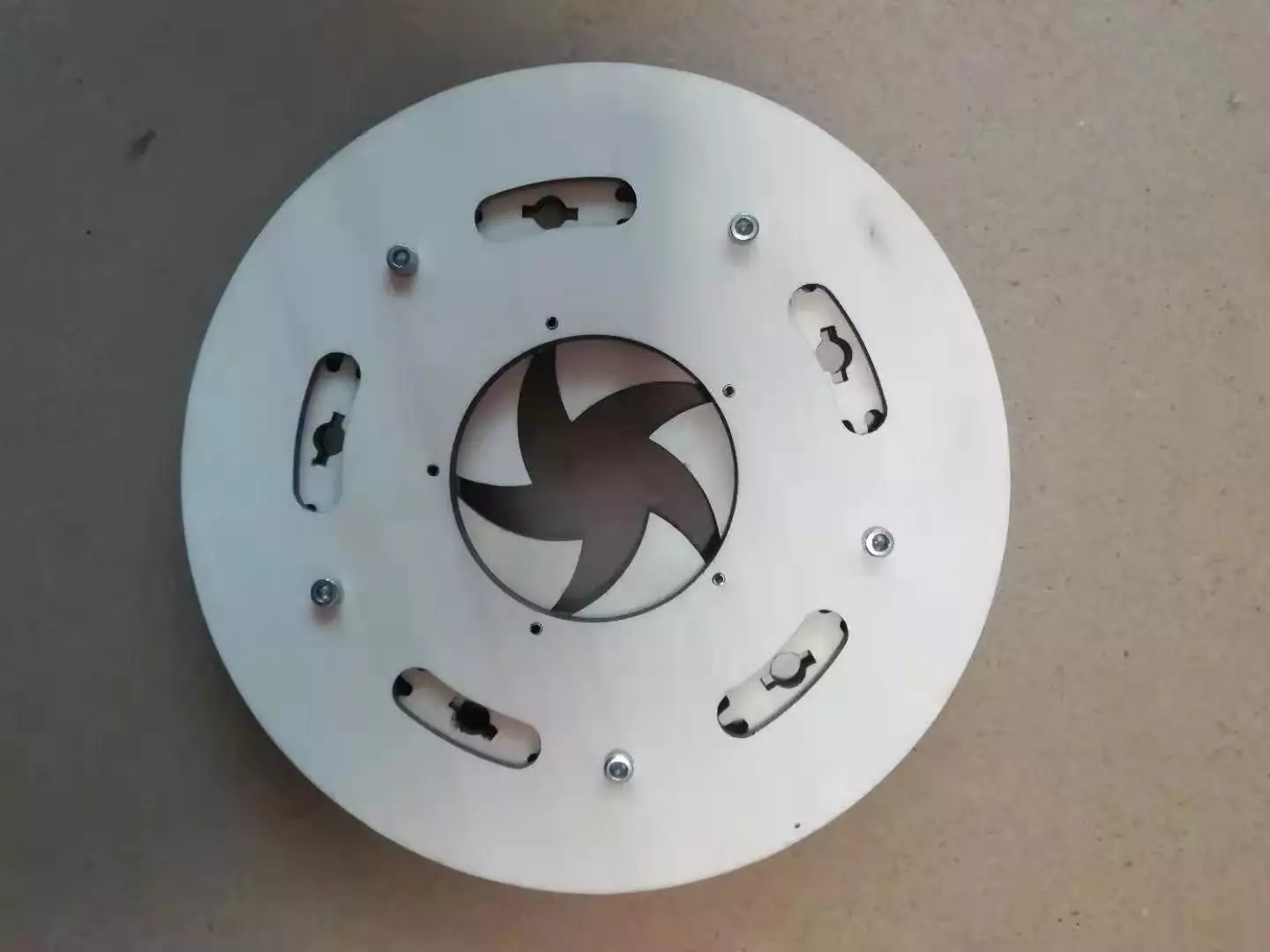 Laser cut planetary gear type iris mechanism-5 leaves-D150d52 3D print model_0